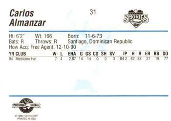 1995 Fleer ProCards #31 Carlos Almanzar Back