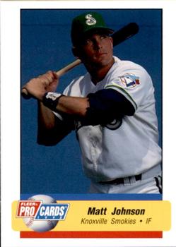 1995 Fleer ProCards #49 Matt Johnson Front