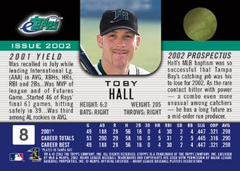 2002 Topps eTopps #8 Toby Hall Back