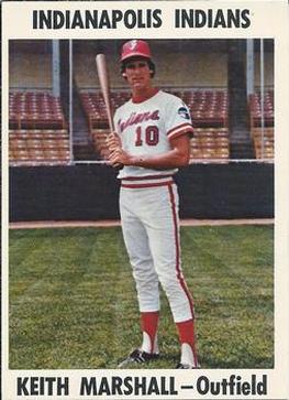 1976 Indianapolis Indians #19 Keith Marshall Front