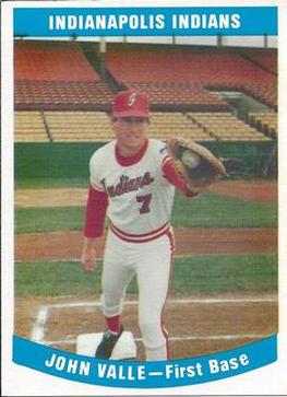 1979 Indianapolis Indians #25 John Valle Front