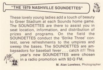 1979 Nashville Sounds #NNO Soundettes Back