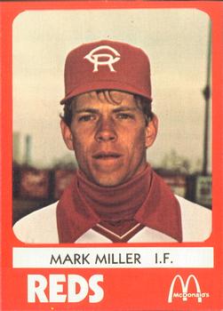 1980 TCMA Cedar Rapids Reds #16 Mark Miller Front
