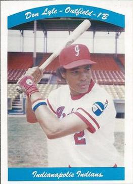 1980 Indianapolis Indians #24 Don Lyle Front