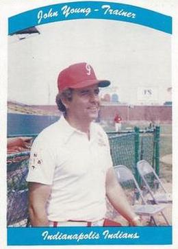 1980 Indianapolis Indians #31 John Young Front