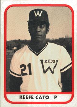 1981 TCMA Waterbury Reds #2 Keefe Cato Front