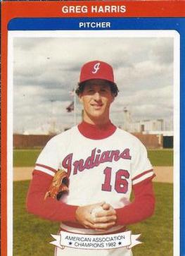 1983 Indianapolis Indians #6 Greg Harris Front
