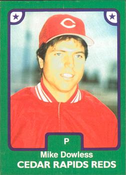 1984 TCMA Cedar Rapids Reds #24 Mike Dowless Front