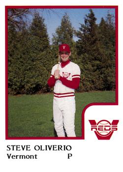1986 ProCards Vermont Reds #NNO Steve Oliverio Front