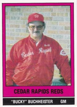 1986 TCMA Cedar Rapids Reds #27 Don Buchheister Front