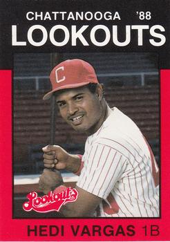 1988 Best Chattanooga Lookouts #8 Hedi Vargas Front