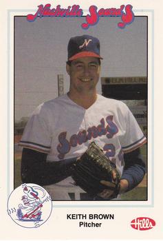 1990 Nashville Sounds #4 Keith Brown Front