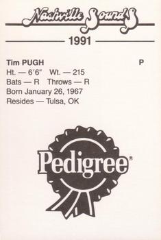 1991 Nashville Sounds #NNO Tim Pugh Back