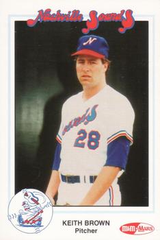 1991 Nashville Sounds #NNO Keith Brown Front