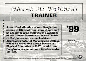 1999 Grandstand Clinton LumberKings #NNO Chuck Baughman Back