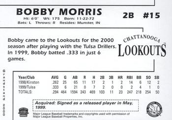 2000 Grandstand Chattanooga Lookouts #NNO Bobby Morris Back