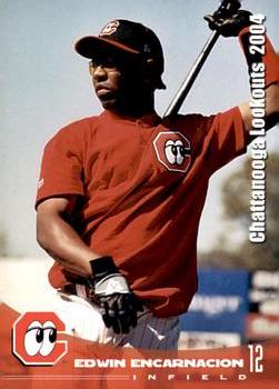2004 Grandstand Chattanooga Lookouts #NNO Edwin Encarnacion Front