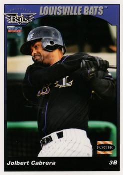 2008 Choice Louisville Bats #09 Jolbert Cabrera Front