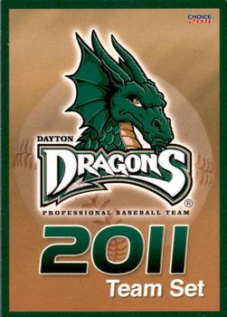 2011 Choice Dayton Dragons #NNO Checklist Front