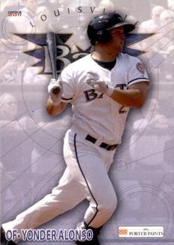 2011 Choice Louisville Bats #1 Yonder Alonso Front