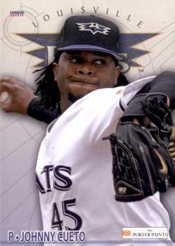 2011 Choice Louisville Bats #8 Johnny Cueto Front