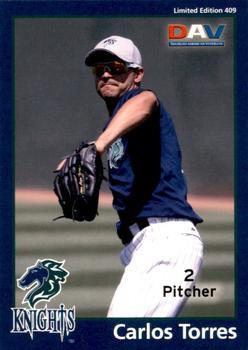 2010 DAV Minor / Independent / Summer Leagues #409 Carlos Torres Front
