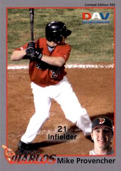 2010 DAV Minor / Independent / Summer Leagues #565 Mike Provencher Front