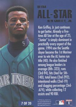 1995 Ultra - All-Stars #7 Ken Griffey Jr. Back