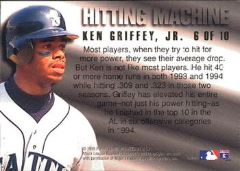 1995 Ultra - Hitting Machines #6 Ken Griffey Jr. Back