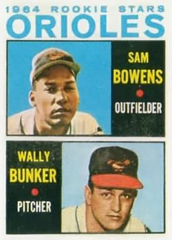 1964 Topps #201 Orioles 1964 Rookie Stars (Sam Bowens / Wally Bunker) Front