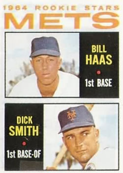 1964 Topps #398 Mets 1964 Rookie Stars (Bill Haas / Dick Smith) Front