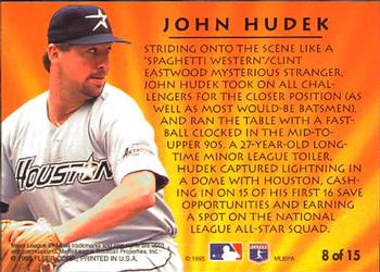 1995 Ultra - 2nd Year Standouts #8 John Hudek Back