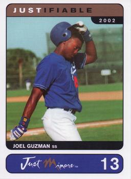 2002-03 Justifiable #13 Joel Guzman Front