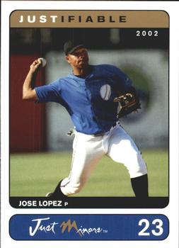 2002-03 Justifiable #23 Jose Lopez Front