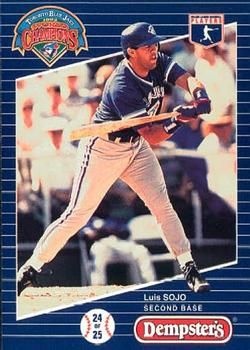 1993 Dempster's Toronto Blue Jays #24 Luis Sojo Front