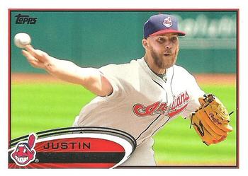 2012 Topps #205 Justin Masterson Front