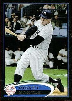 2012 Topps - Black #7 Mickey Mantle Front
