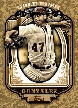 2012 Topps - Gold Rush Wrapper Redemption (Series 1) #74 Gio Gonzalez Front