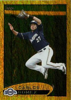 2012 Topps - Gold Sparkle #146 Carlos Gomez Front