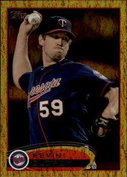 2012 Topps - Gold Sparkle #111 Kevin Slowey Front
