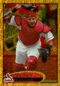 2012 Topps - Gold Sparkle #174 Yadier Molina Front