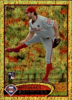 2012 Topps - Gold Sparkle #465 Michael Schwimer Front