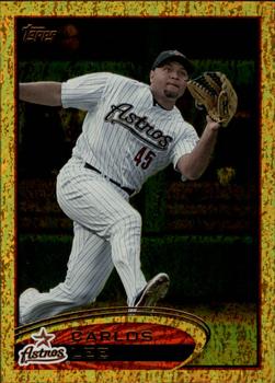 2012 Topps - Gold Sparkle #592 Carlos Lee Front