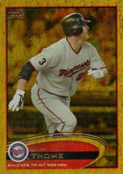 2012 Topps - Gold Sparkle #97 Jim Thome Front