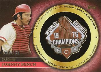 2012 Topps - Gold World Series Champion Commemorative Pins #GCP-JB Johnny Bench Front