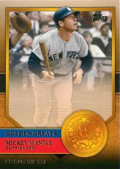 2012 Topps - Golden Greats #GG-31 Mickey Mantle Front