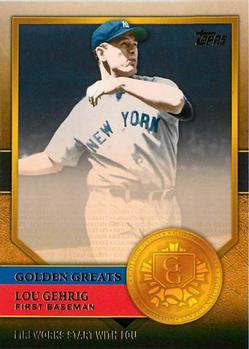 2012 Topps - Golden Greats #GG-3 Lou Gehrig Front