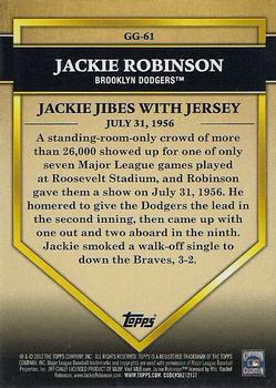 2012 Topps - Golden Greats #GG-61 Jackie Robinson Back