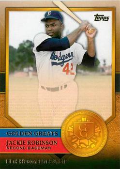 2012 Topps - Golden Greats #GG-63 Jackie Robinson Front