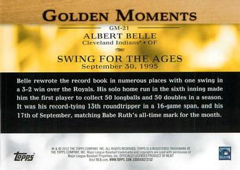 2012 Topps - Golden Moments (Series 1) #GM-21 Albert Belle Back
